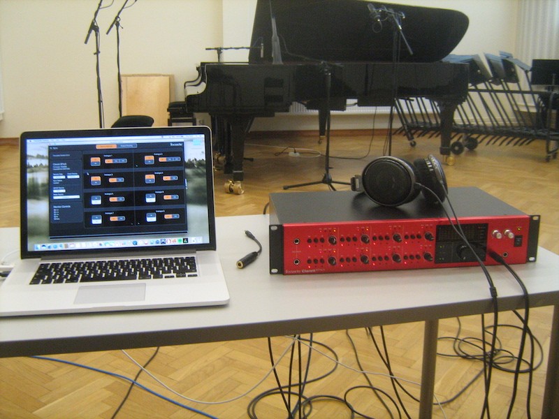 Piano recording session at Lahden Concis.